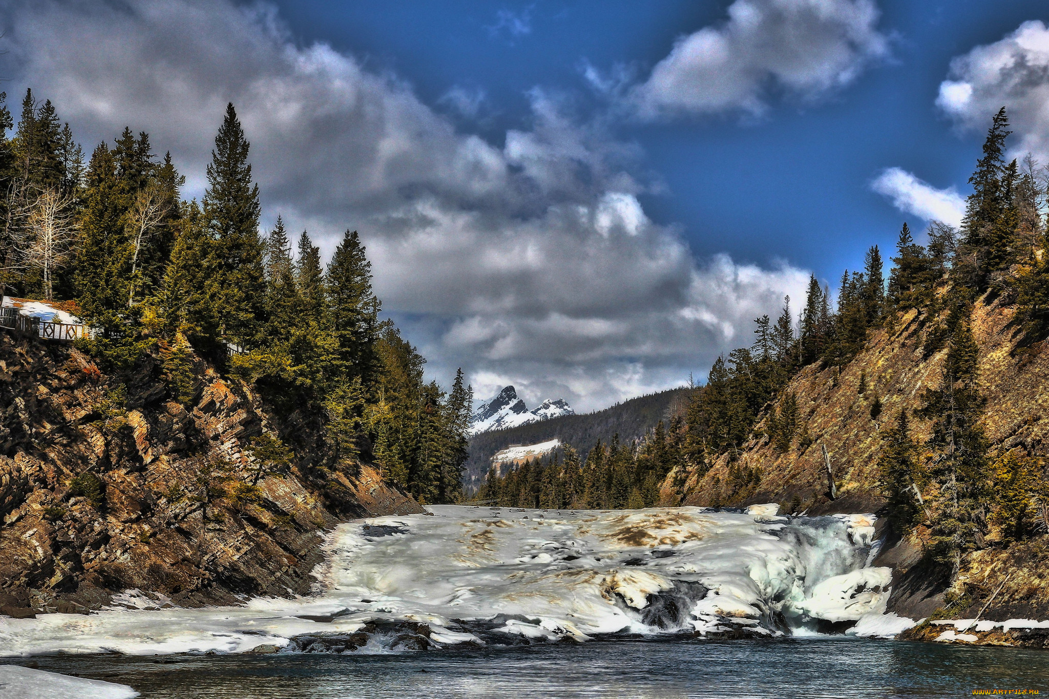 bow falls, , , , , , 